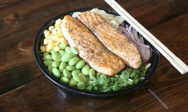 Baked Salmon Bowl